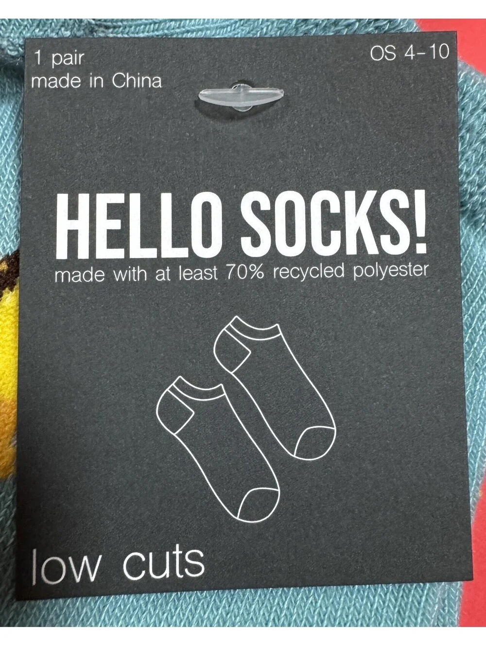 8 Pair Blue Lagoon Tacosaurus Novelty Low Cut Socks Hello Women's Size 4-10 NEW